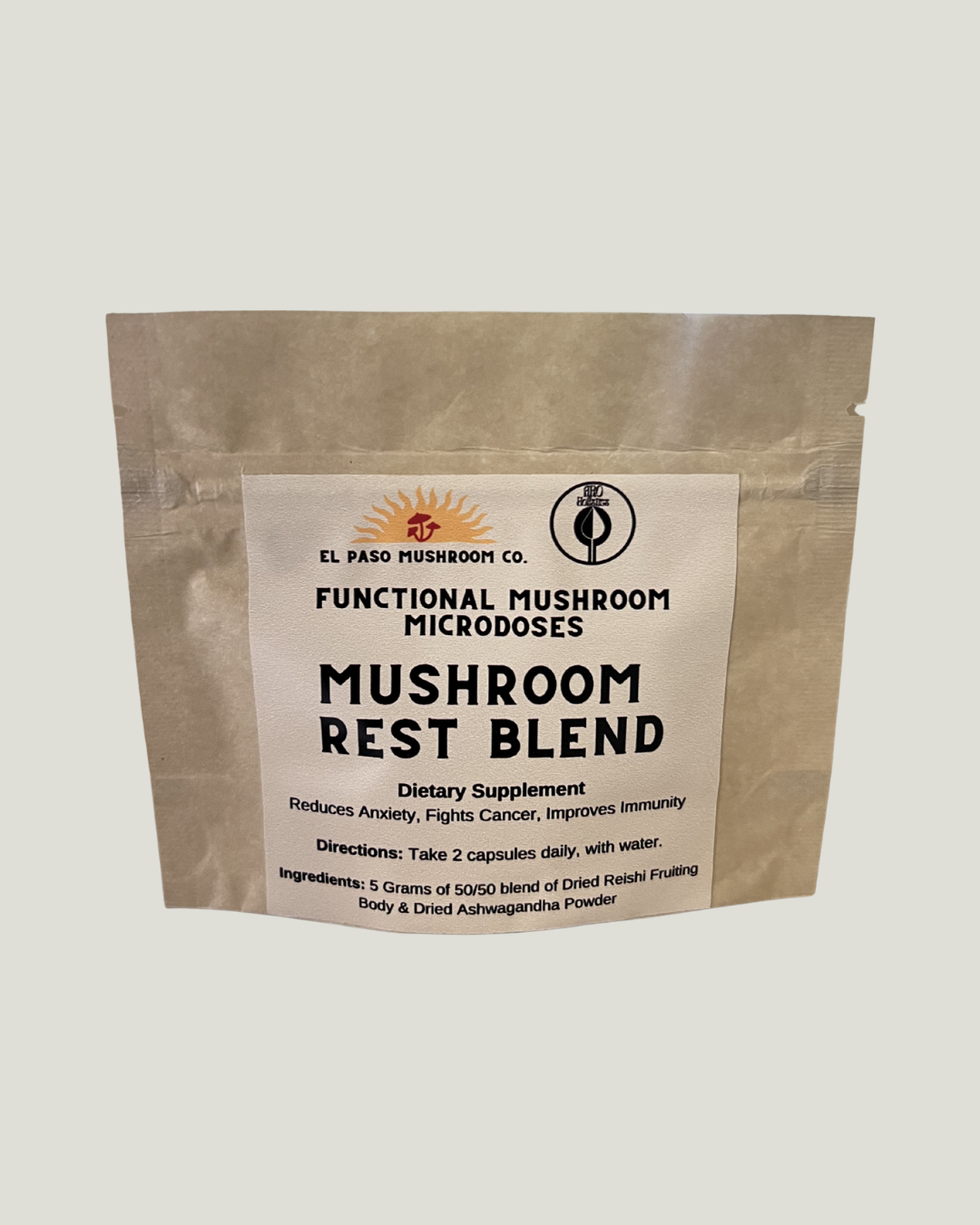 Rest Blend Capsules: Reishi + Ashwagandha (50/50)